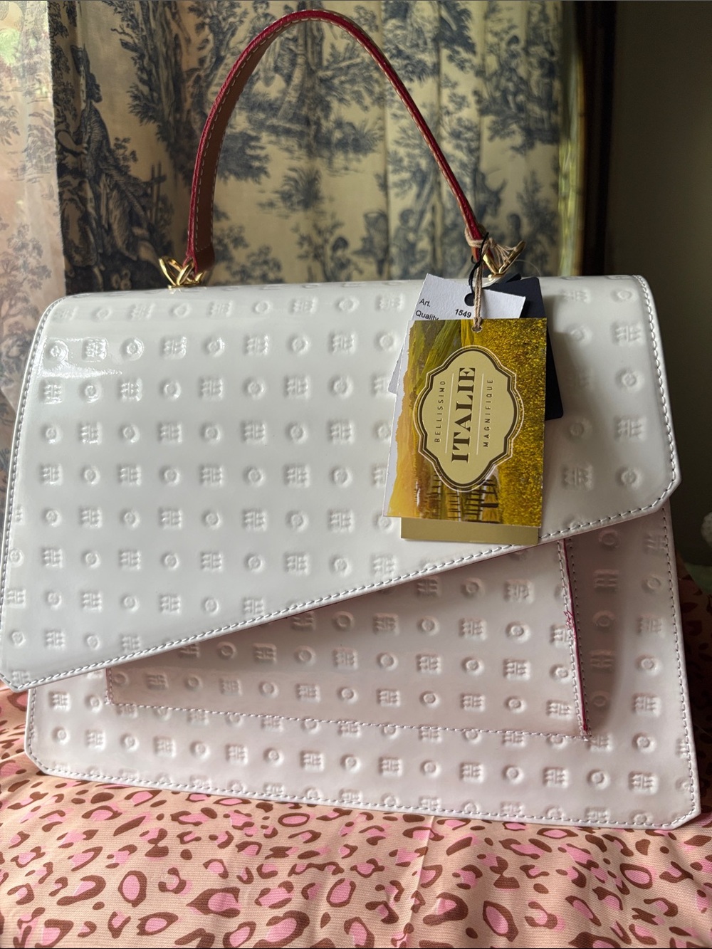 White Arcadia Leather bag